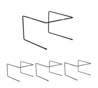 Alipis Supporto per Pizza in Ferro Nero 4 Pezzi Mensola per Pizza a Buffet Compatta per Catering Feste e Matrimoni da Forno Robusto e Salvaspazio per Servizio al Tavolo