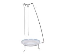 Alipis Supporto per Spiedini da Barbecue in Acciaio Inox con Vassoio | Verdure e Pollo, Design Portatile, Stabilità Sicura, Feste e Campeggio