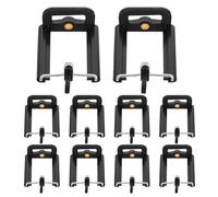 Alipis Supporto per Telefono Morsetto a U, Clip Stabile per Bastone Selfie, Set da 10 Pezzi per Viaggi e Attività All'aperto, Compatibile Treppiedi e Accessori per Smartphone