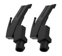 Alipis Supporto per Testina Giradischi Vintage in Plastica Nera, 2 Pezzi, Porta Puntine per Giradischi Portatile, Accessori Audio per Riproduzione Vinile