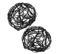 Alipis Supporto Spirale per Steli di Fiori 2 Pezzi in Lega di Alluminio Nero, Inserto Griglia Vaso a Bocca Larga per Composizioni Floreali Fai da Te, Assistente alla Progettazione