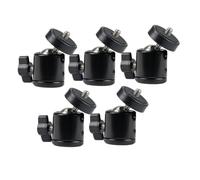 Alipis Supporto Testa Sferica 1/4 Pollice per Telefono e Treppiede, Attacco in Metallo Resistente, Piattaforma Scorrevole Ammortizzante, Kit 5 Pezzi per Accessori Foto e Video