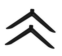 Alipis Supporto Tv a Foro Singolo in Plastica Nero, Piedistallo Stabile per Televisori, Base di Supporto Elegante per Soggiorno e Camera da Letto, Confezione da 1 Paio