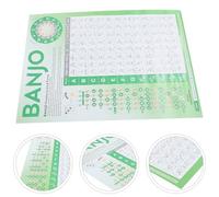 Alipis Tabella Accordature Banjo Formato in Patinata Resistente Poster Didattico per Principianti e Professionisti Schema Diteggiatura Portatile per Pratica e Apprendimento Facile