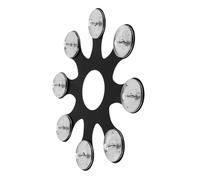 Alipis Tamburello Hihat per Batteria in Acciaio Inossidabile e Pet Accessorio Musicale Professionale per Ritmo e Espressione Design Resistente e Versatile per Varie Musiche Nero