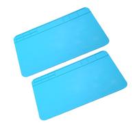 Alipis Tappetino da Lavoro per Saldatura Elettronica in Silicone Resistente al Calore 2 Pezzi Antiscivolo Griglia per Viti per Riparazioni e Stazioni di Manutenzione