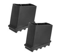 Alipis Tappetino di Appoggio Antiscivolo per Scale Telescopiche 2 Pezzi Gomma Resistente 25X50 CM Protezione Piedi Scala Pieghevole Riduce Rumore e Protegge Pavimenti