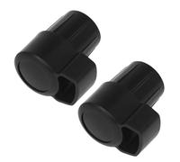 Alipis Tappi Terminali per Sassofono Contralto ABS Neri Set 2 Pezzi Copritasti Collo Piegato Accessori per Strumenti a Fiato Protezione da Rumore e Danni Adatti per Sax Contralto