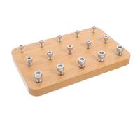 Alipis Tavola di Legno per Allenamento della Destrezza delle Dita e Coordinazione Occhio-Mano, Attrezzo di Riabilitazione Manuale per Terapia Occupazionale e Fisioterapia