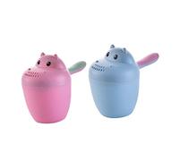Alipis Tazza Per Lavaggio Ragazzo Ragazza Forma Di Ippopotamo Coppa Per Bagno Colorata Per Risciacquo Shampoo e Giocattoli Acquatici Blu Facile Da Usare e Divertente Per Bagno Dei Ragazzo