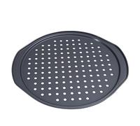 Alipis Teglia per Pizza Antiaderente con Fori Stampo per Torte Carbonio con Design Microforato Facile da e Conservare per Uso e Professionale