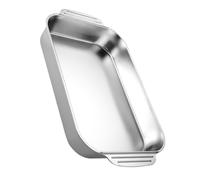 Alipis Teglia Rettangolare in Acciaio Resistente Spesso per Forno Pirofila capacità per Arrosti e Lasagne Superficie Liscia per Cottura Uniforme Resistente e Sicura per Uso Quotidiano