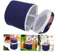 Alipis Termica Porta Vivande Leggera e Portatile con Manico Confortevole Isolamento Prolungato per Pranzo e Colazione Sacchetto Conservazione e Blu