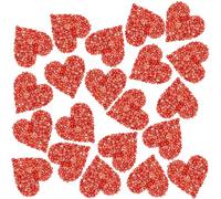 Alipis Toppe Adesive a Forma di Cuore Strass Rosso, 24 Pezzi, Leggere e Resistenti, per Decorare Abiti, Borse e Accessori Fai da Te