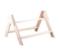 Alipis Trespolo di Pollo Supporto per Pollame in Legno Trespolo Persico Supporto per Uccelli Posatoio di Pollo in Legno Supporto per Pollo per Pappagalli Galline