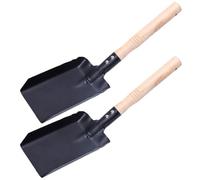 Alipis Vanga da Giardino Utensile Pratico 2 Pezzi Manico in Legno in Ferro per Rompere Zolle e Trapiantare, per Giardinaggio e Uso Esterno