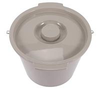 Alipis Vasino Portatile Plastica Con Coperchio e Maniglia Comodo Per Anziani e Disabili Facile Da Trasportare e Pulire Design Leggero e Stabile Necessario Per Famiglie Con Persone