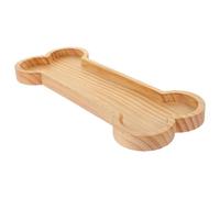 Alipis Vassoio da portata a forma di osso Tagliere di salumi per cani Forniture per feste di compleanno Forniture in legno naturale Snack Piatti Piatto di formaggio Regali Ciotola di Legno Candy