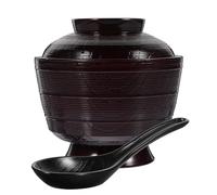Alipis Zuppa Di Miso Giapponese Ciotola Con Coperchio E Cucchiaio Ciotola Di Riso Tazza Di Zuppa Di Miso Tazza Di Preparazione Da Cucina Stoviglie Per Servire Contenitori Per