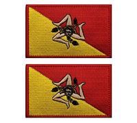 AliPlus Sicilia Patch Patch Patch Tattico Militare Morale Patch Patch Gancio e Loop