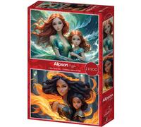 ALIPSON Puzzle Madre e Figlia: Acqua e Fuoco 2x500 pezzi