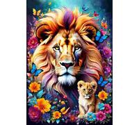 Alipson Puzzle - Puzzle Collezione Amore Materno: Leoni - 1000 Pezzi