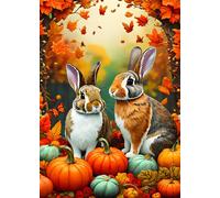 Alipson Puzzle - Puzzle Conigli autunnali - 500 Pezzi