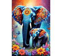 Alipson Puzzle - Puzzle Elefanti - Collezione Amore Materno - 1000 Pezzi