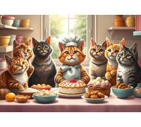 Alipson Puzzle - Puzzle Gatti pasticceri in azione - 1000 Pezzi