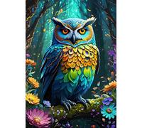 Alipson Puzzle - Puzzle Gufo blu - 500 Pezzi