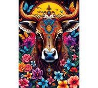 Alipson Puzzle - Puzzle Il segreto della mucca e del fiore - 1000 Pezzi