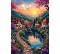 Alipson Puzzle - Puzzle Il villaggio sull'acqua - 500 Pezzi