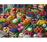 Alipson Puzzle - Puzzle La bancarella del giardiniere - 500 Pezzi