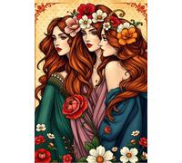 Alipson Puzzle - Puzzle Le tre muse dei fiori - 1000 Pezzi