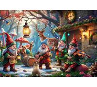 Alipson Puzzle - Puzzle Natale incantato nel bosco - 1000 Pezzi
