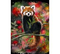 Alipson Puzzle - Puzzle Panda Rosso Si Siede Su Un Ramo - 1000 Pezzi