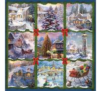 ALIPSON puzzle quadrato collage natalizio 1000 pezzi