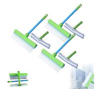 Alisanda Squeegee, Gleagarden Alisanda Recyclable Silicone Window Squeegee Kit, Window Cleaning Kit, Rotatable Rubber Microfiber Scrubber For Shower Glass Mirror Door Car (1pcs)
