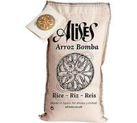 Alises - 1 kg di riso Bomba per paella - Riso bianco tondo spagnolo premium di prima qualità