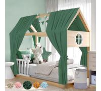 Alishomtll Set decorativo per letto a forma di cielo in 100% cotone mussola, 1 bandierine da 300 cm, baldacchino, baldacchino, in tessuto per ragazze, ragazzi, cameretta dei bambini, 67 x 320 cm