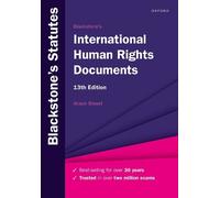 Alison Bisset Blackstone's International Human Rights Documents (Tascabile)