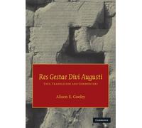 Alison E. Cooley Augustus Res Gestae Divi Augusti (Tascabile)