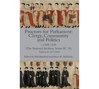 Alison K. McHar Proctors for Parliament: Clergy, Community an (Copertina rigida)