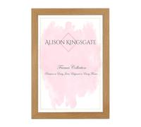 Alison Kingsgate Elegante cornice in rovere da 30.48x25.4 cm, piatta, con plexiglas di sicurezza frontale e ganci da appendere alla parete, cornici decorative realizzate a mano nel Regno Unito
