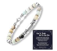 Alissl Braccialetto dell'amicizia da donna, regalo dell'amicizia, sorella, braccialetto con perline in pietra naturale per adolescenti, ragazze, migliore amica, compleanno, cresima, regalo per donne e