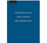 Alistair Campbell Old English Grammar (Tascabile)