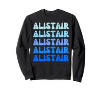 Alistair Retro Name Stack Design Felpa