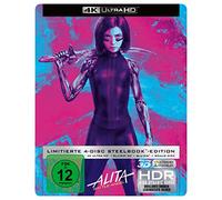 Alita - Angelo della battaglia Steelbook 4K [2Blu-Ray]+[Blu-Ray 3D] [Region Free] (Audio italiano. Sottotitoli in italiano)