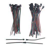 ALITOVE Set di 20 Connettori JST SM a 3 Pin per Cavi LED, 15 cm, 20 AWG, 3 Poli - Compatibile con WS2812B WS2811 SK6812 SK6812-RGBW Strisce Luminose