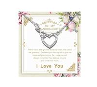 Alittlecare Collana per nipote della nonna, collana con cuore infinito riempito con il mio amore, regalo per nipote per compleanno, Natale, laurea, matrimoni, San Valentino e molto altro ancora